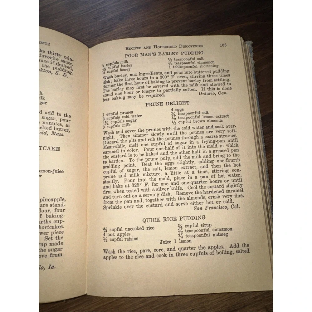 Vintage 1922 Good Housekeeping Book of Menus Recipes And Household Discoveries